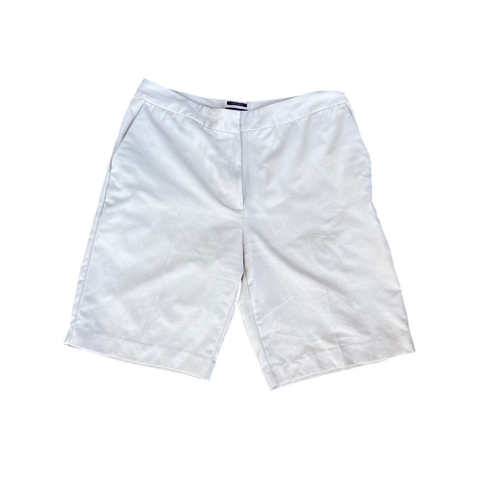 IZOD X-tra Dry Khaki Bermuda Golf Shorts Womens Size 8